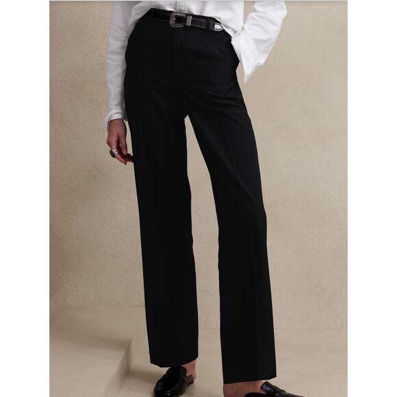 Banana Republic Pants - Banana Republic Sculpted Straight Pant Trouser Womens Size 4 Black New